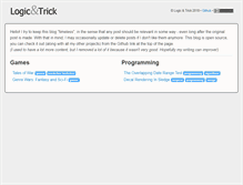 Tablet Screenshot of logic-and-trick.com